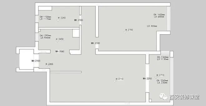 75㎡奶油色极简,单身一居美家