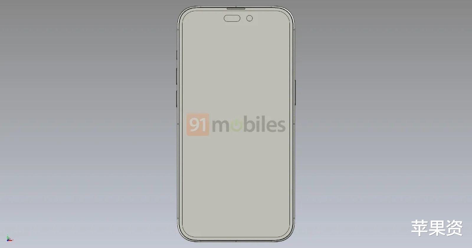 C++|最新iPhone 14 Pro渲染图流出 打孔药丸状设计