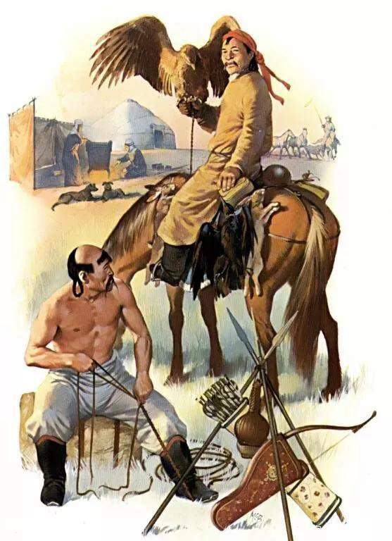 草原|蒙古草原没有树，游牧民族靠什么大规模制作弓箭？答案其实很简单