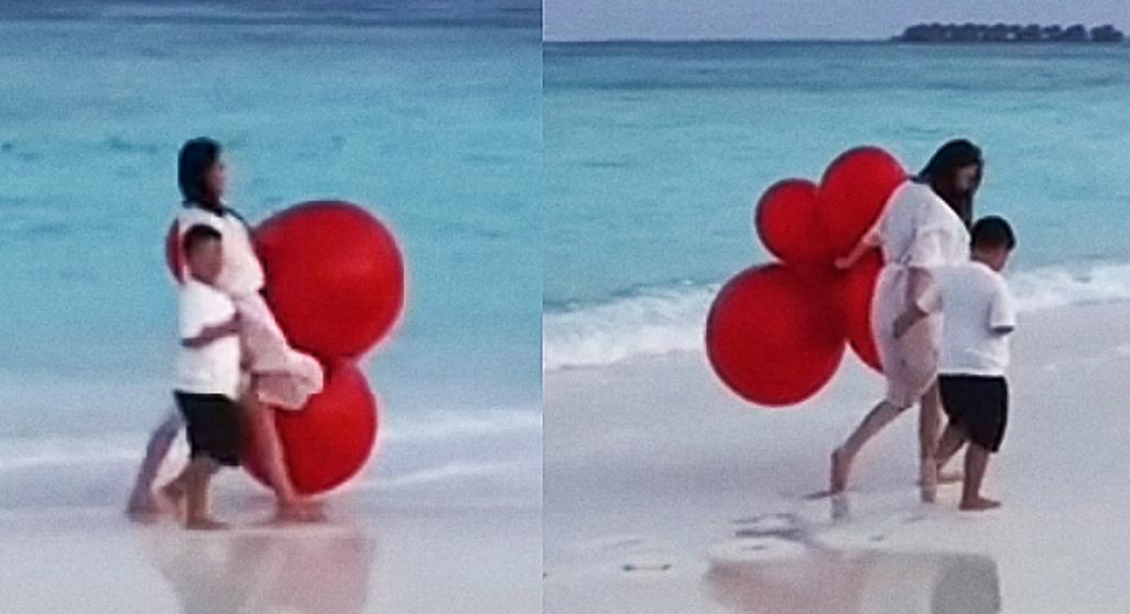 佟丽娅|佟丽娅为儿子庆生!7岁朵朵成小胖墩,陈思诚与女友嗨玩懒理儿子