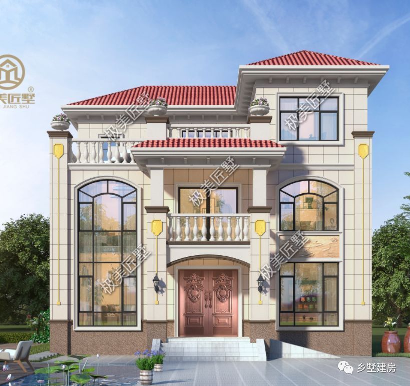 12.5X11米,经典欧式风别墅,建上一栋高端大气