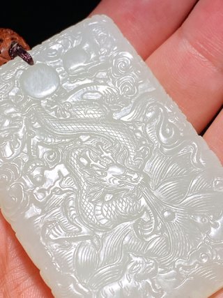 左岩|清乾隆 和田玉籽料 白玉 十二生肖 玉牌 玉珮