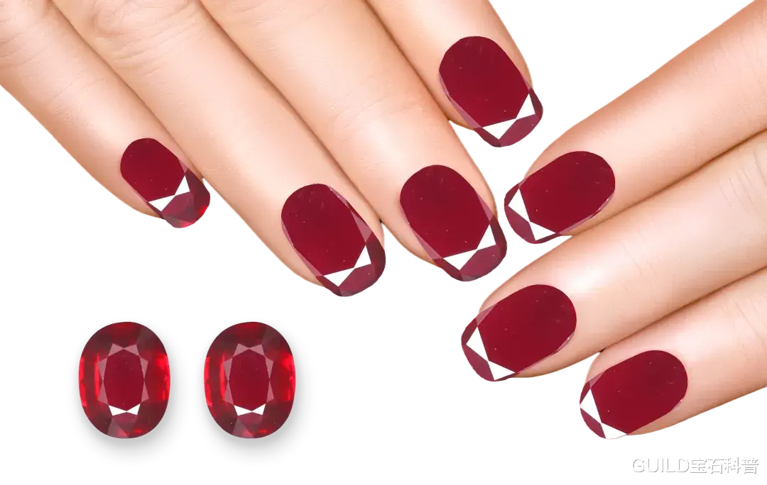 美甲 春节将至,把宝石做成美甲,能有多美?