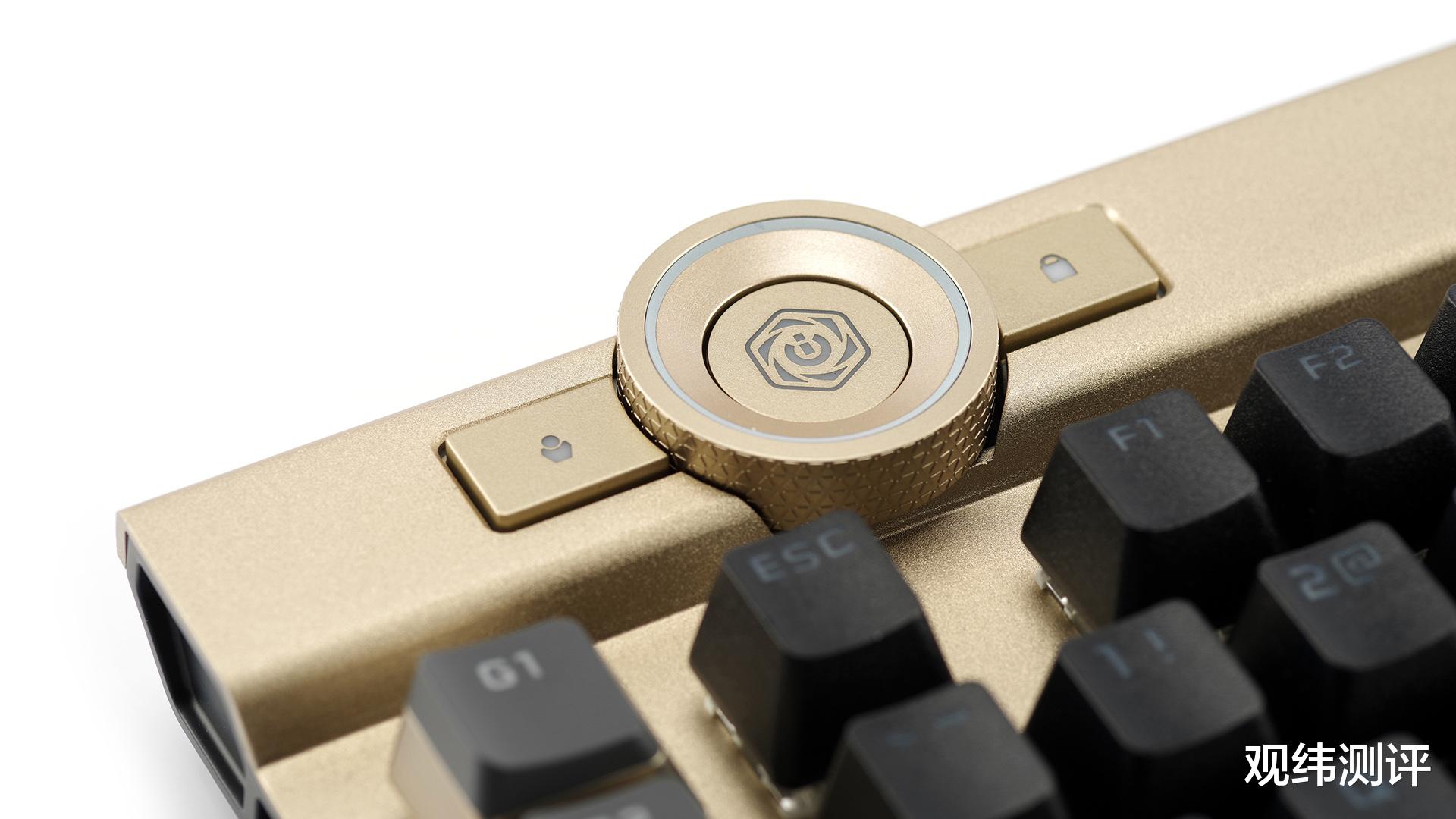 键盘|奢华气质,美商海盗船 CorsairK100 璀璨金机械键盘简评