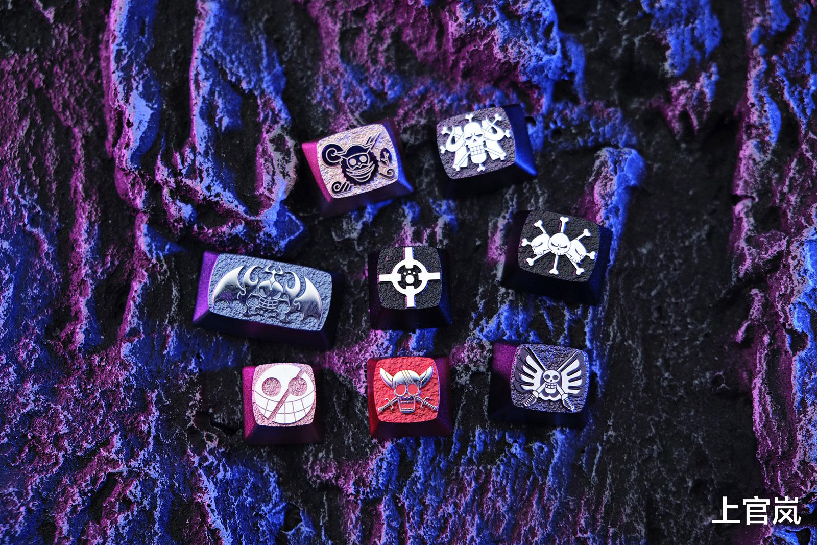 王下七武海|四皇和王下七武海系列，ZOMO海贼王个性金属键帽展示