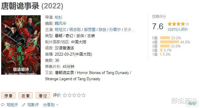 唐朝诡事录|《唐朝诡事录》评分不断上升，“郭家人的狂欢”大获成功