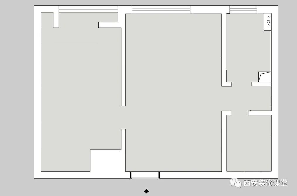 65㎡一室改造,变身单身开放宅