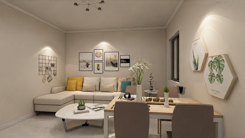 62平二居室大气美观,卫生间高级感十足