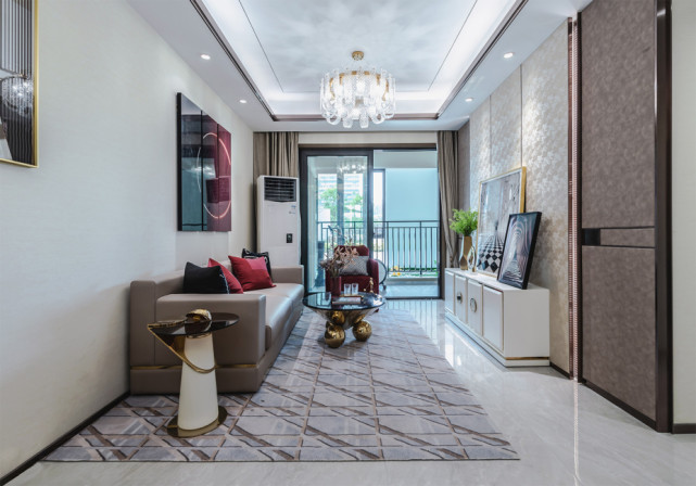 98平轻奢风三居室儿童房融入棒球元素,个性而美好的氛围