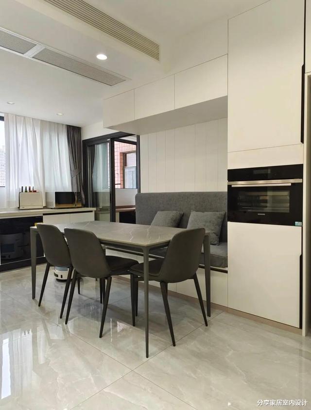 一家三口的新房,花35W装修现代简约风格,坚持电视墙不做造型!