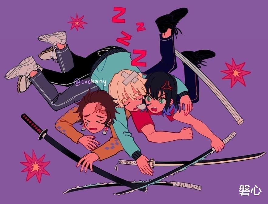 路飞|用美漫风打开鬼灭之刃,伊之助是美女,蝴蝶忍和义勇像姐弟