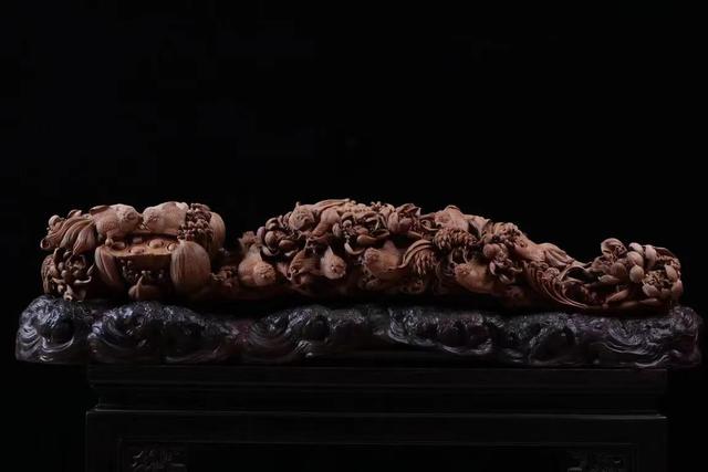 金玉|一木案摆香满堂！好一个木雕·金玉荷景