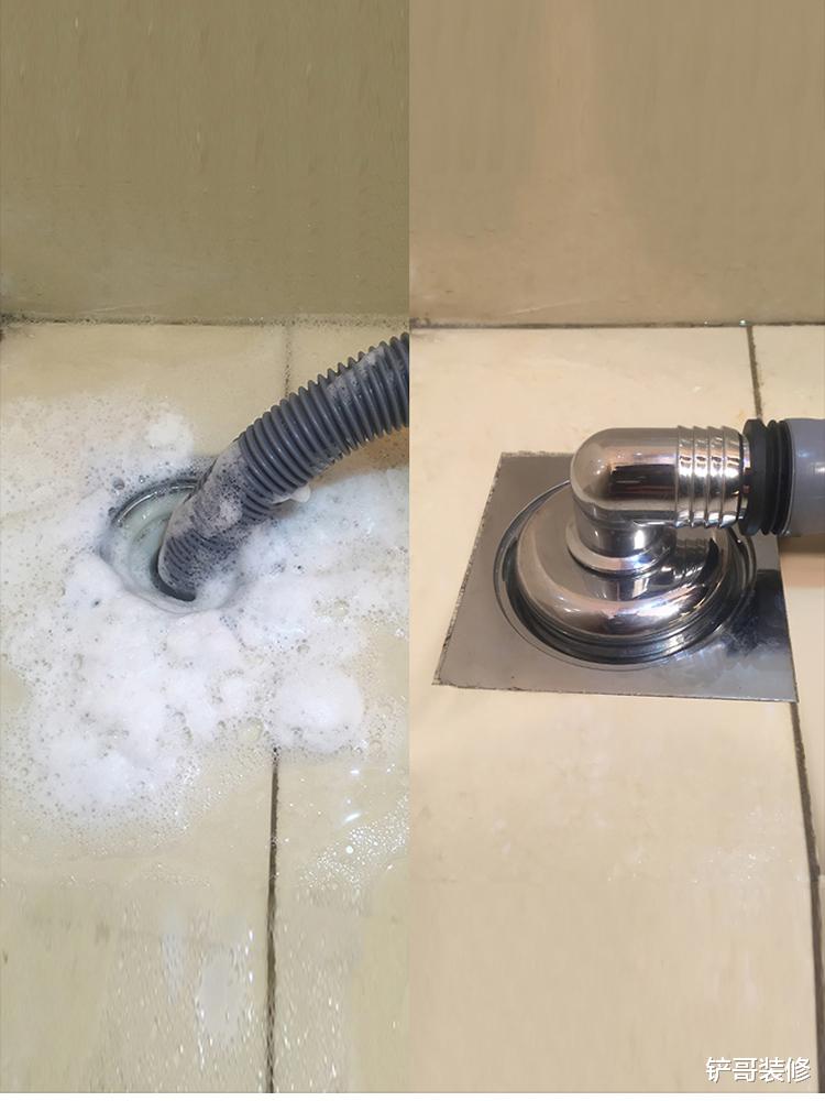 洗衣机排水管插地漏,溢水还反味?教你正确做法,干净无异味