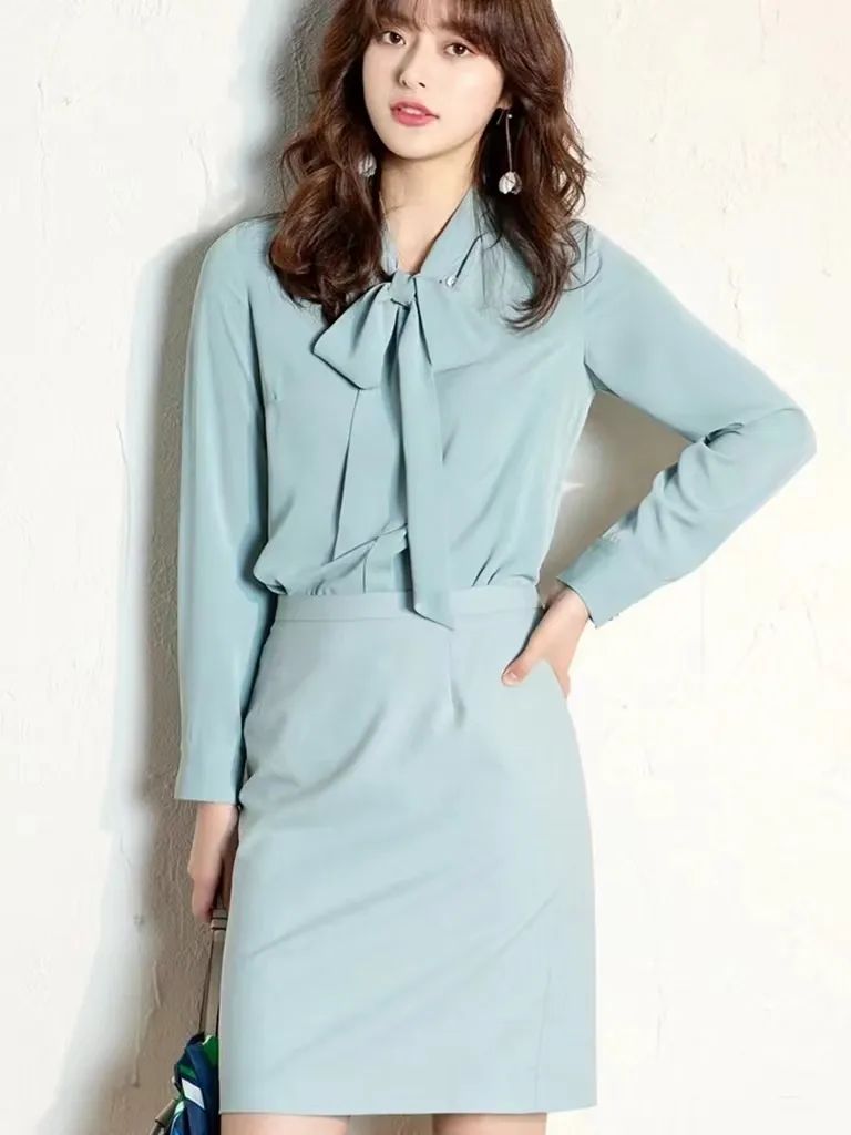 夏季“衬衫+半裙”搭配太美了，掌握这5套搭配，逛街、通勤没烦恼