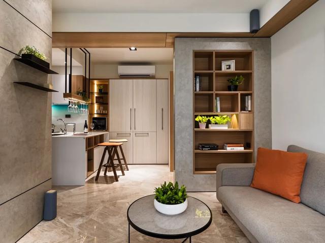 60㎡现代小二房,小户型想住得舒适,每一处都要合理设计