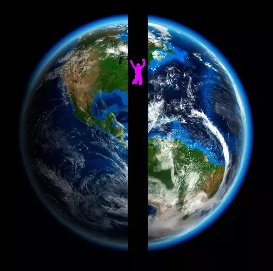 如果你穿过地球中心,那该怎么办?答案有点奇妙