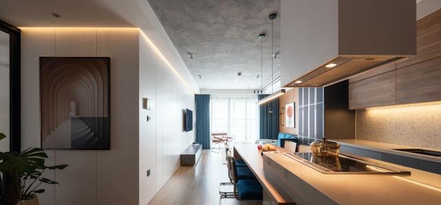 单身一个人住103,打造西厨+餐厅一体式设计,独居也需要仪式感