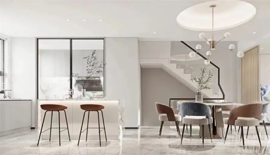 别墅装饰 | 现代轻奢风格287平米别墅装修案例