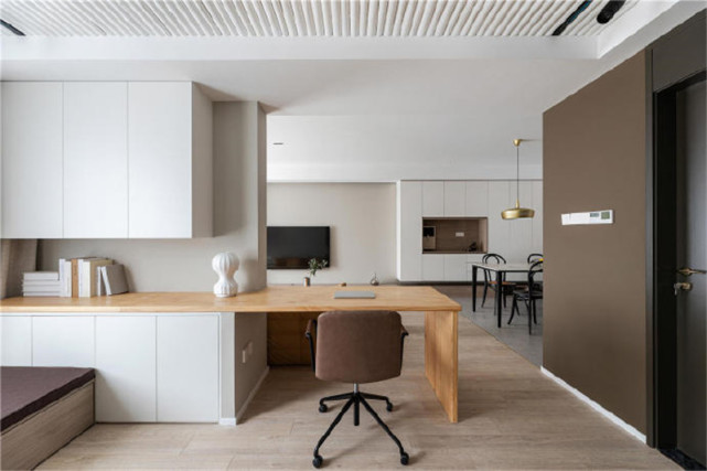 88平现代风三居室,全屋做成开放式有大平层豪宅的既视感