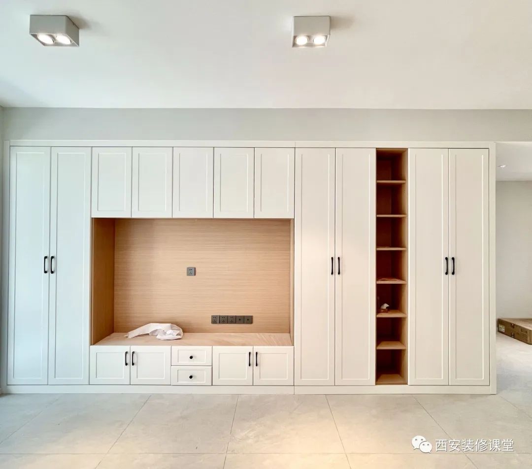 110㎡三室一卫,刚需硬装完工