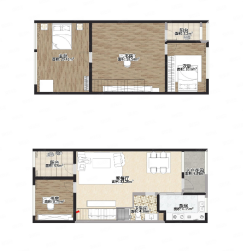 280㎡至简轻奢,玲珑别致的悬挑顶层复式