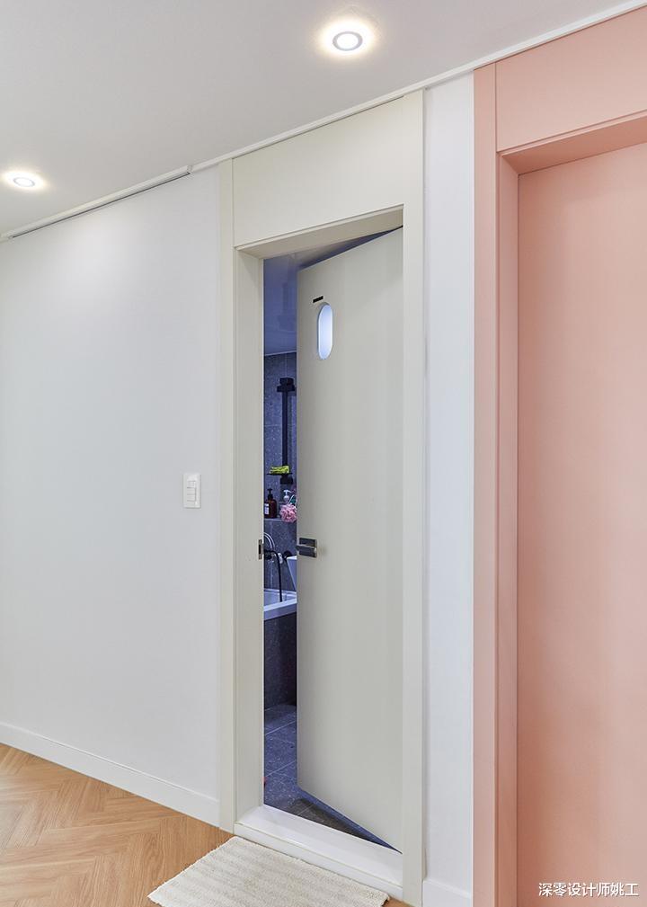 韩国140㎡两居室,客厅墙面不做装饰,我终于明白什么叫越简约越高级