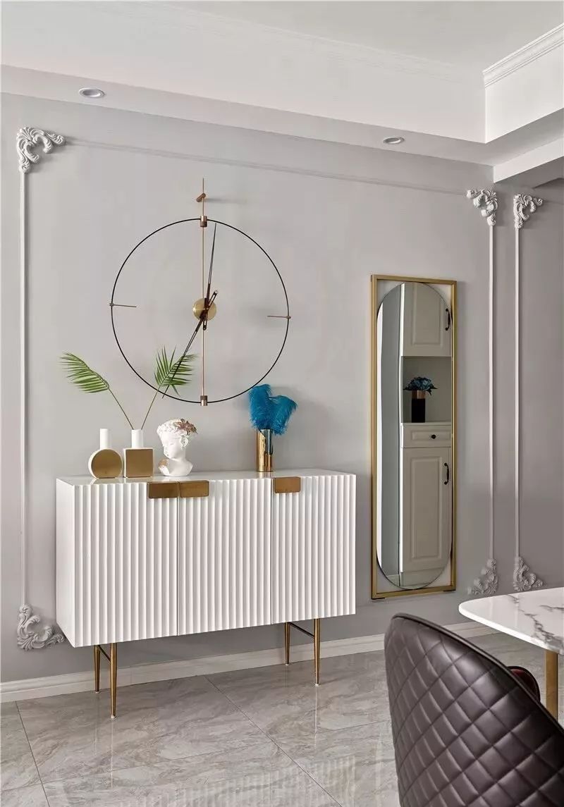 轻奢混搭风,一进门美到了,客厅太有气质