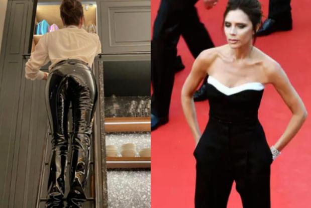 维多利亚|48岁维多拉亚晒全身美照，贝克汉姆扒门偷看，身材完美不输儿媳