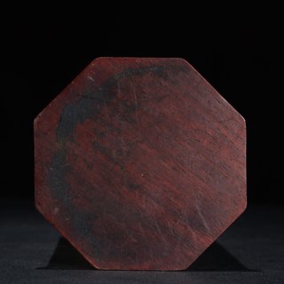 |旧藏 老木雕 梅兰竹菊 盖罐