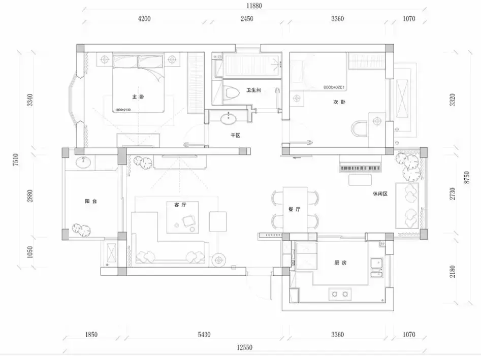 我家105㎡新房竟成全小区模板,只因那清新自然的装饰