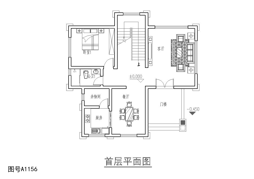 14X16的三层户型,凉亭设计更气派,农村建房新选择