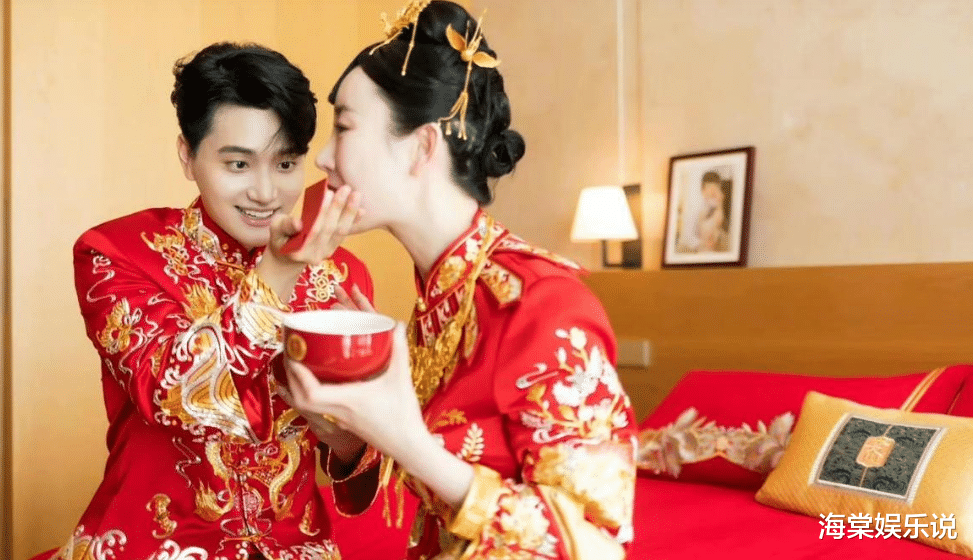 宋芸桦|张檬中式婚礼照曝光！大红色喜服黄金首饰太耀眼，凤冠霞帔美翻了