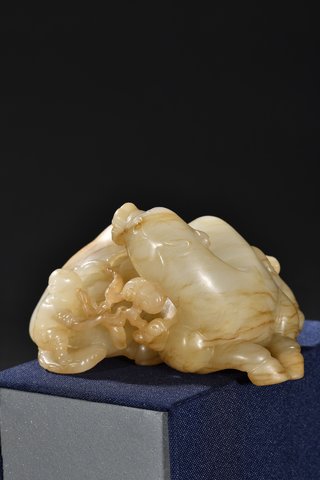 |回流 和田玉骆驼摆件