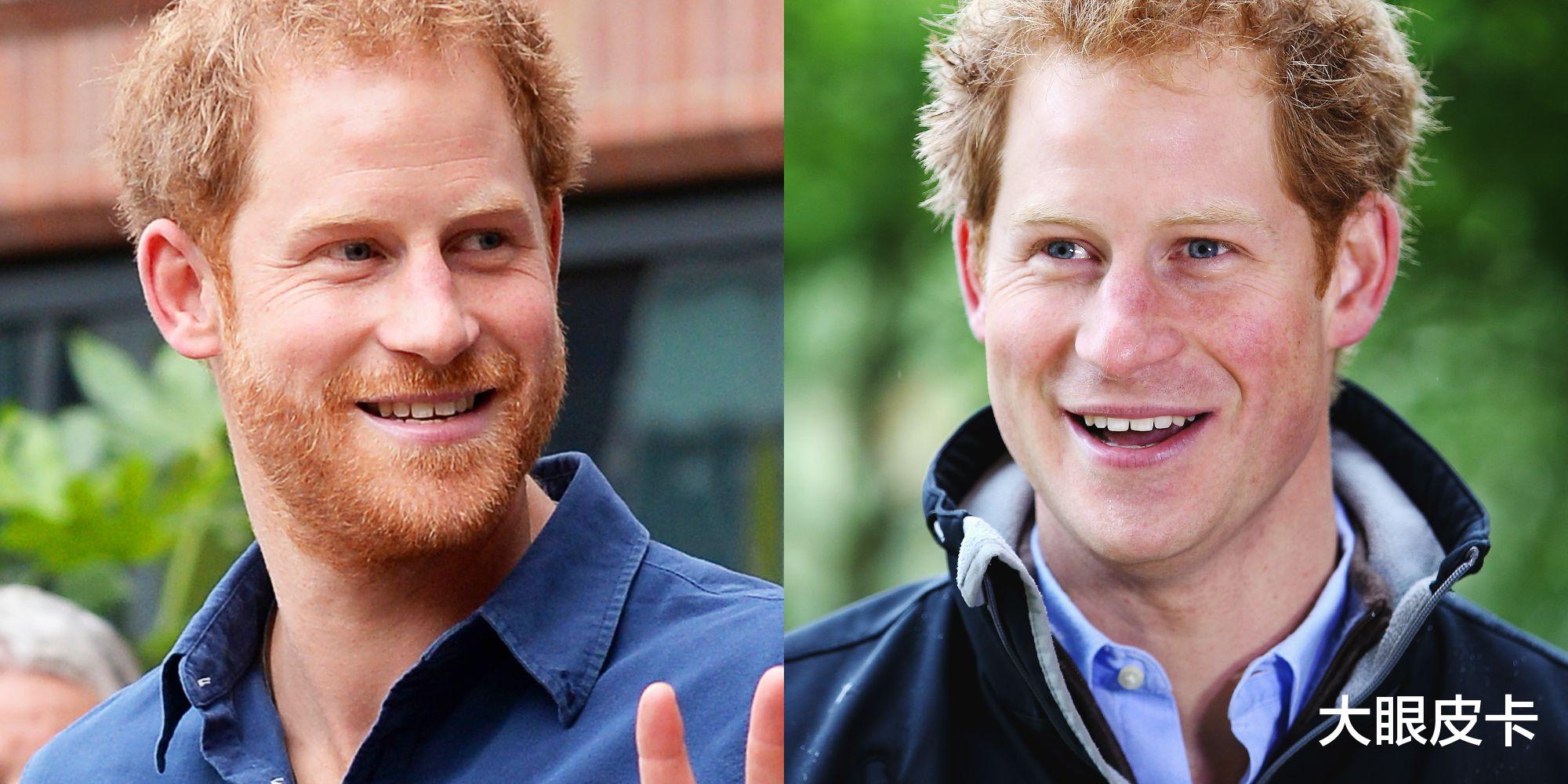 英国王室男性中,哈里王子留胡子,是他奶奶英国女王特批的
