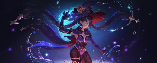 原神同人：深更半夜，空把莫娜带回自己的卧室