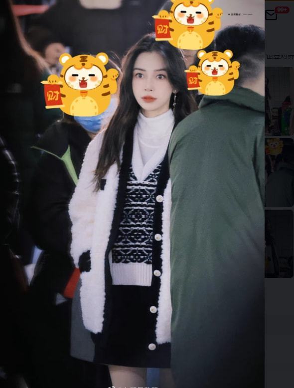 Angelababy|Baby新年忙个不停！新剧路透曝光颜值大飙升，穿学院风少女感爆棚