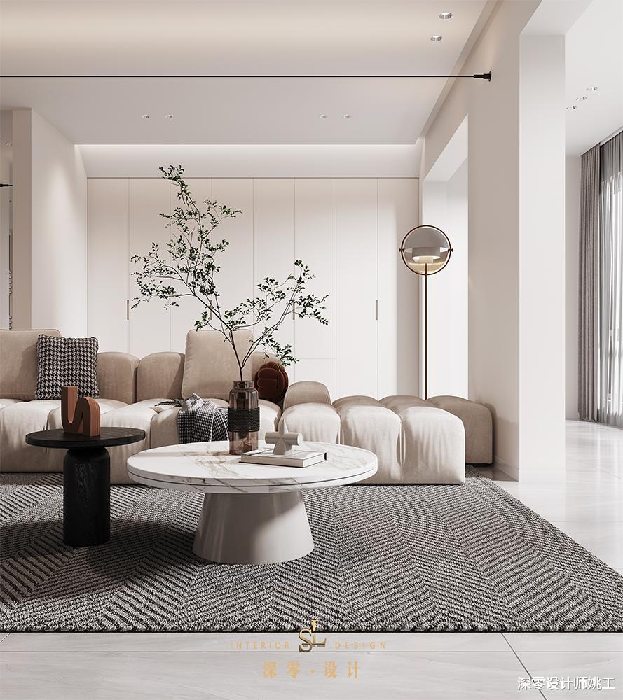 一家三口 143㎡简约风,适当留白也能让家变得这么淡雅,高级感满满