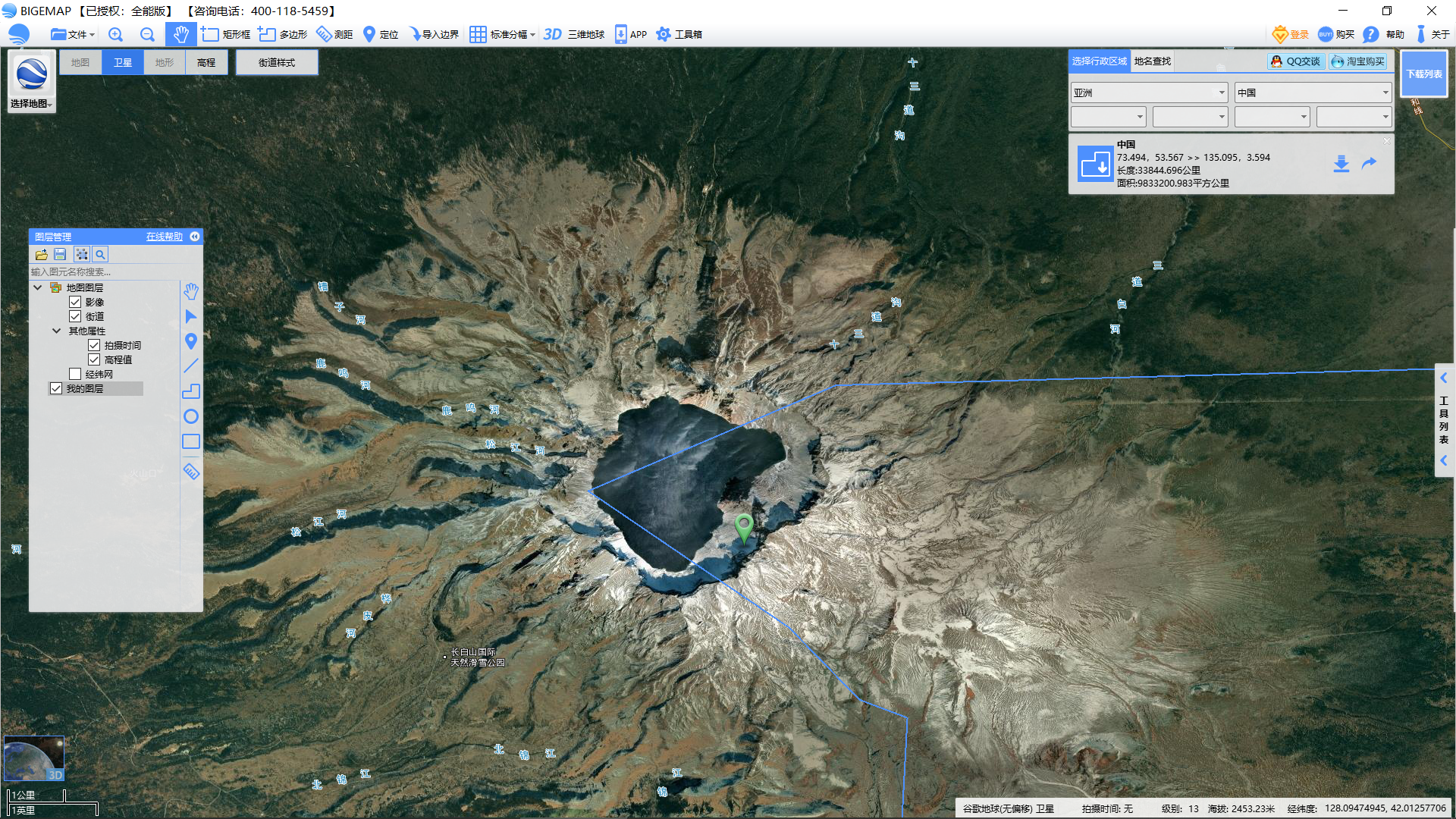 长白山天池|神秘的东亚神山长白山！从卫星地图看18年变化