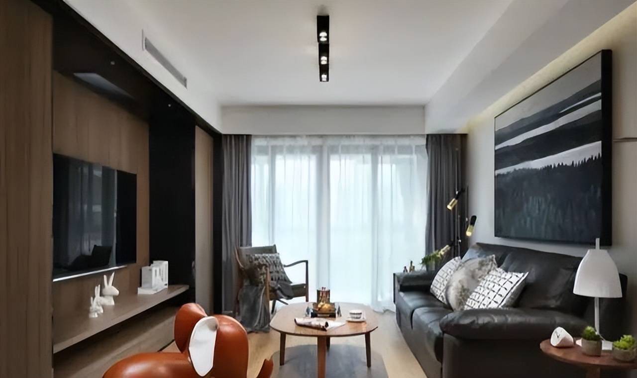 109平米三室北欧风装修案例,那些一起携手走过的日子,客厅超赞