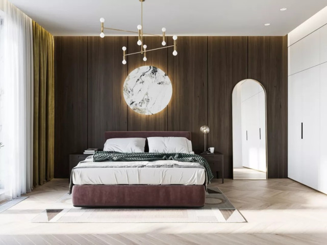 120平做二居室客厅居然敢用姜黄色、草绿色家具,但是还挺好看