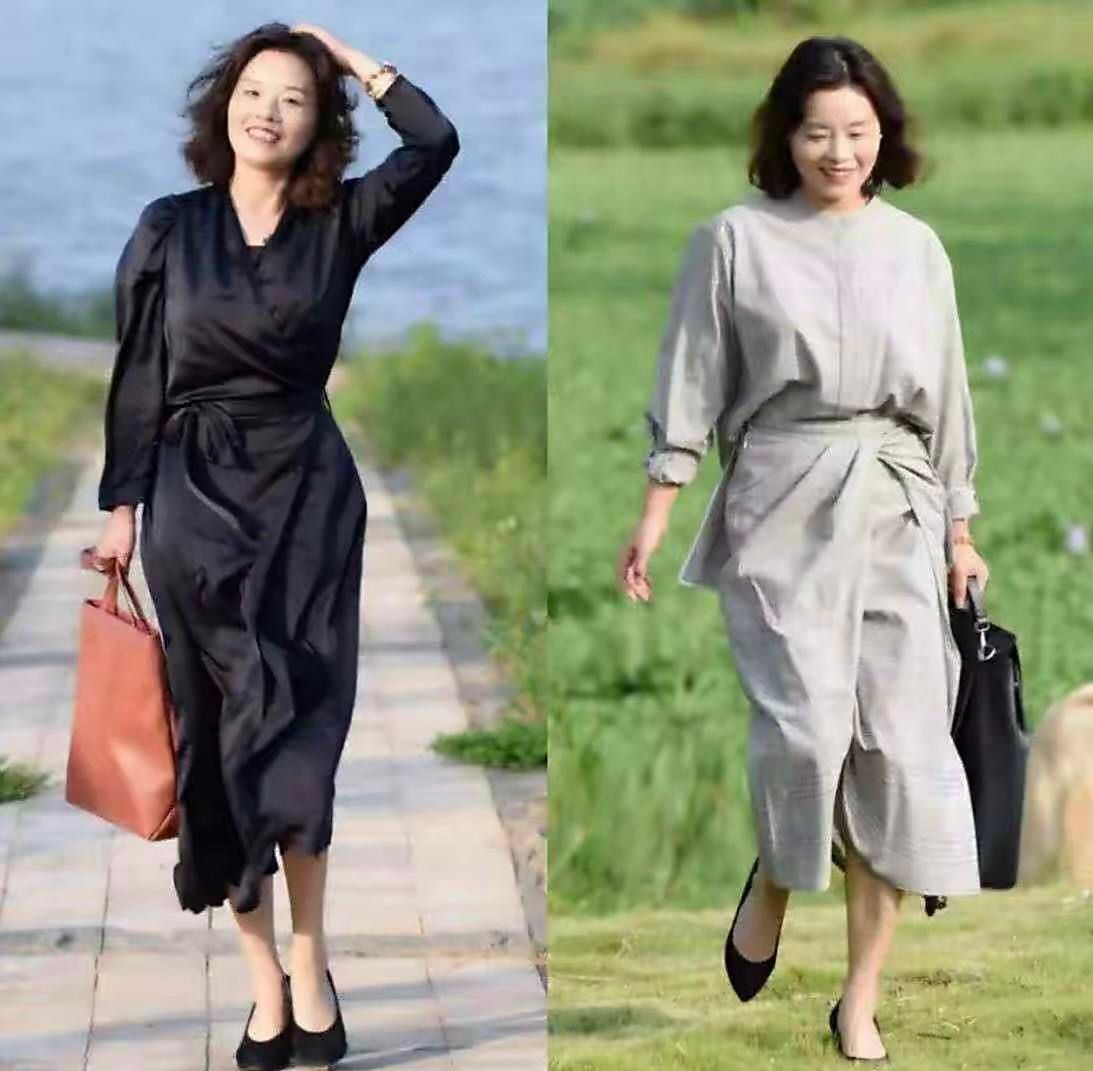 发型 这才是50岁女人的优雅：发过耳，裙过膝，裤穿宽，体面又高级