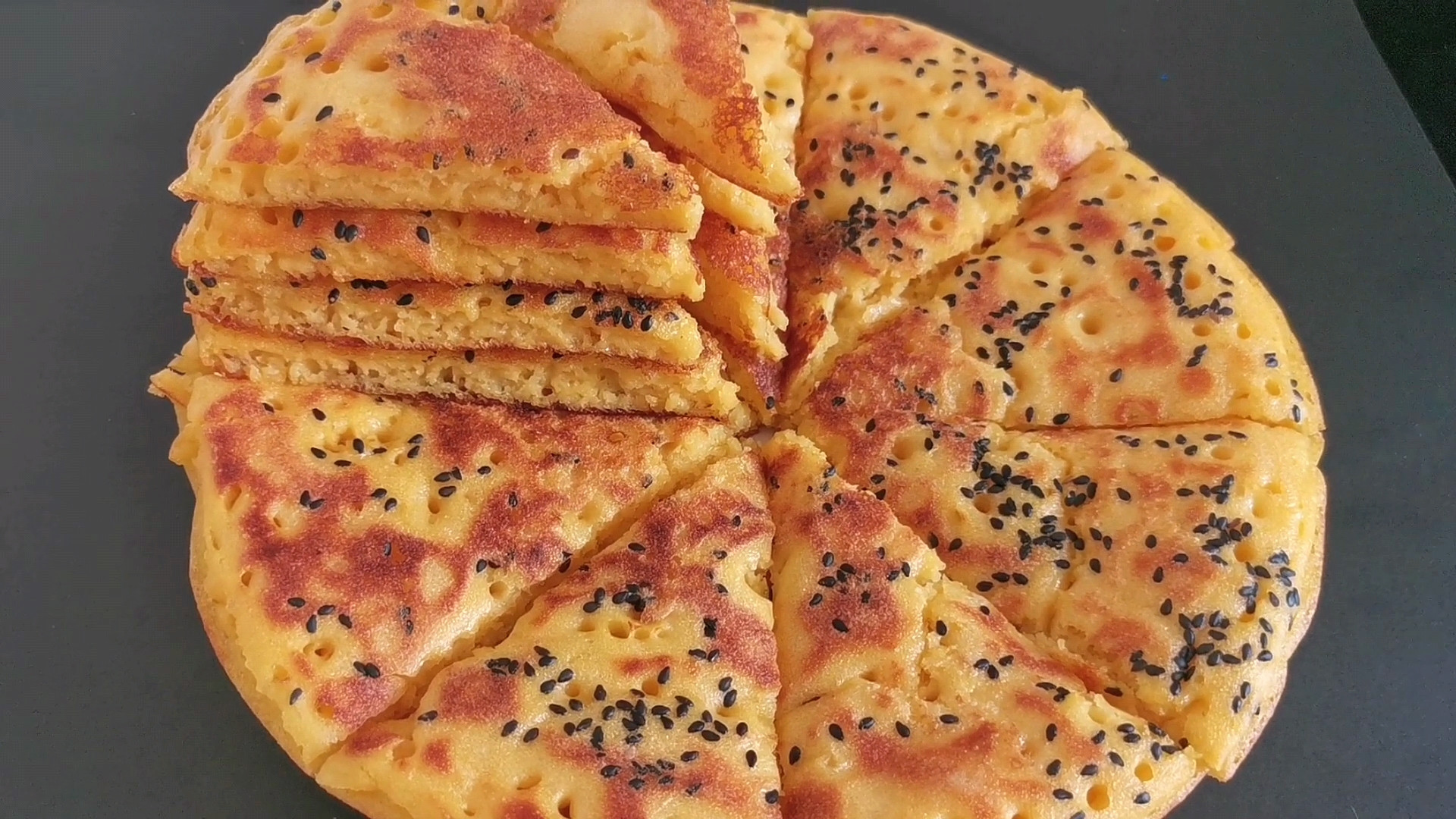 鸡汤|奶奶教我做的发面饼，搅搅面糊就可以了，这也太容易了，又香又软