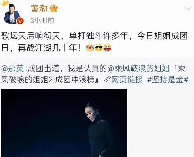 黄渤|那英笑称与黄渤很般配，意外曝光了两人交际网，横跨了梁静与王菲