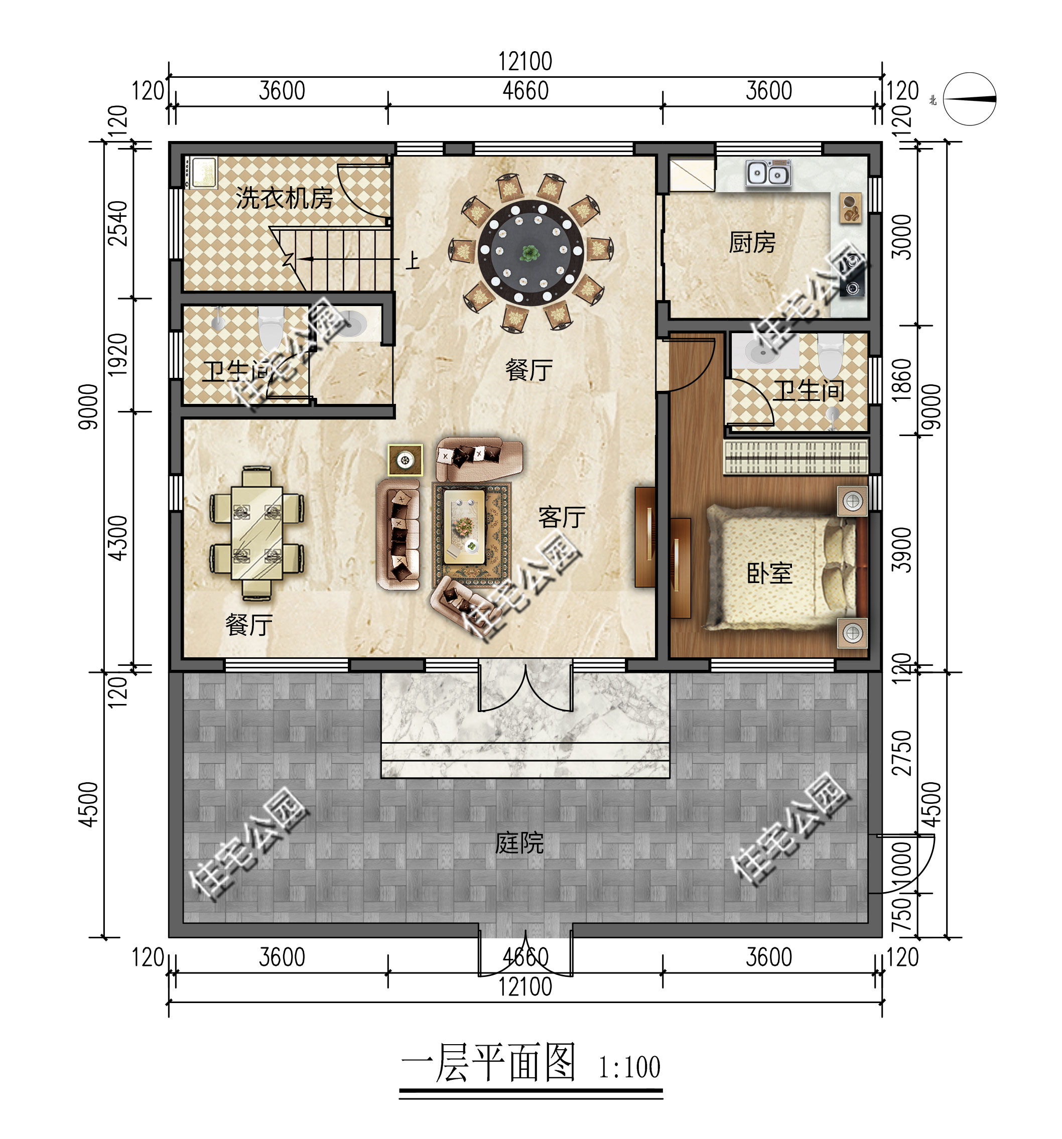 占地109平造价38万,农村盖房选这套很实用,布局挑不出一丝毛病