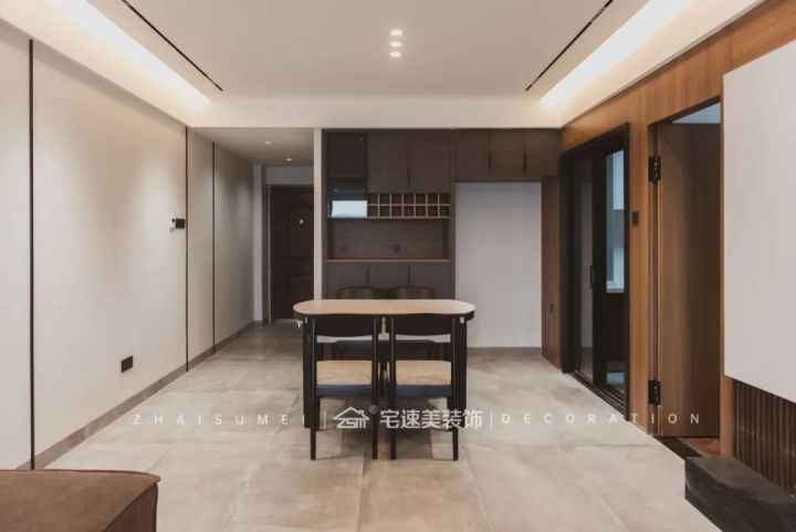 104平米现代极简风装修实景案例 开放式精致家居