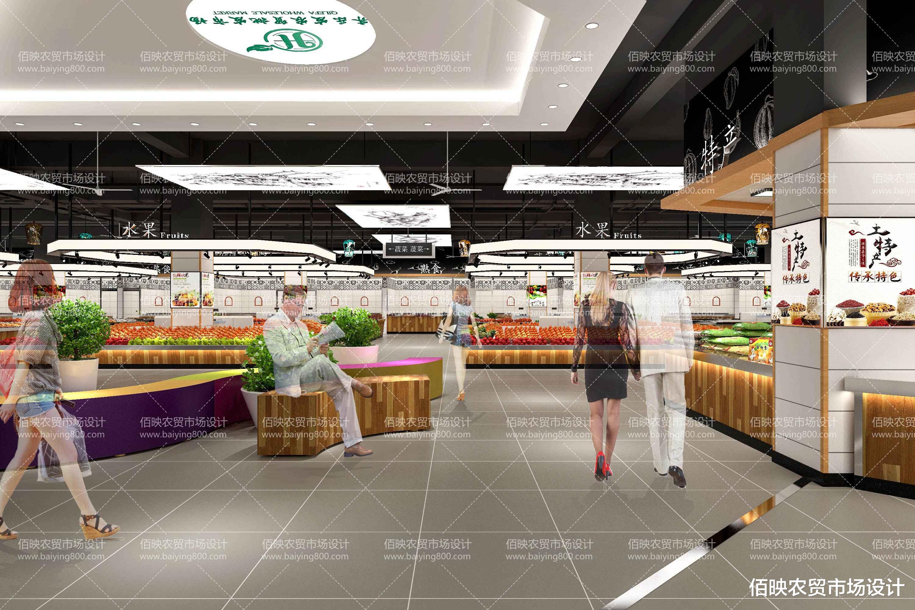 智慧农贸市场的设计体现空间形象之美