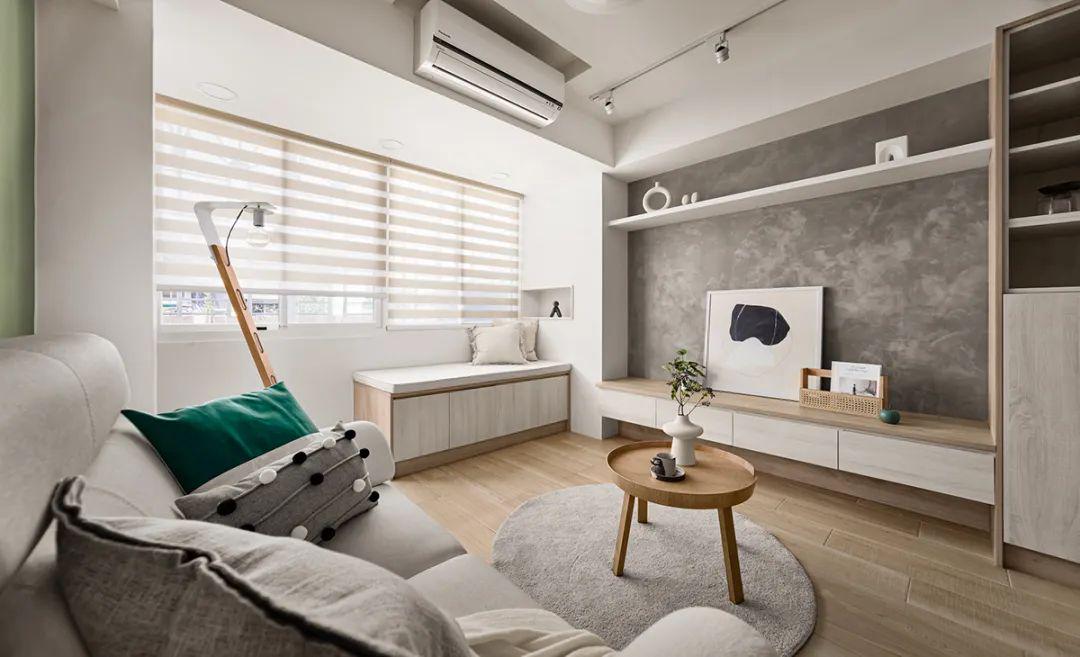 89㎡北欧治愈宅:抹上绿系小清新,改造35 年公寓!