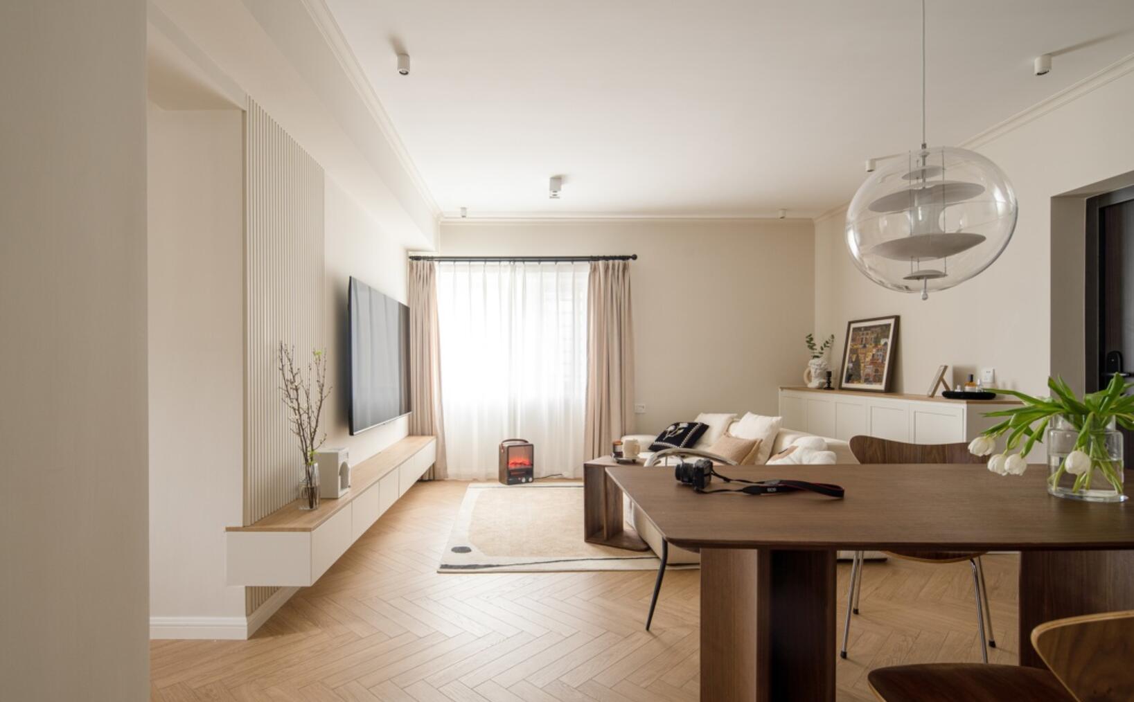 78㎡小家,她拒绝网红北欧风,以“简法”定位,完全后超有品质感