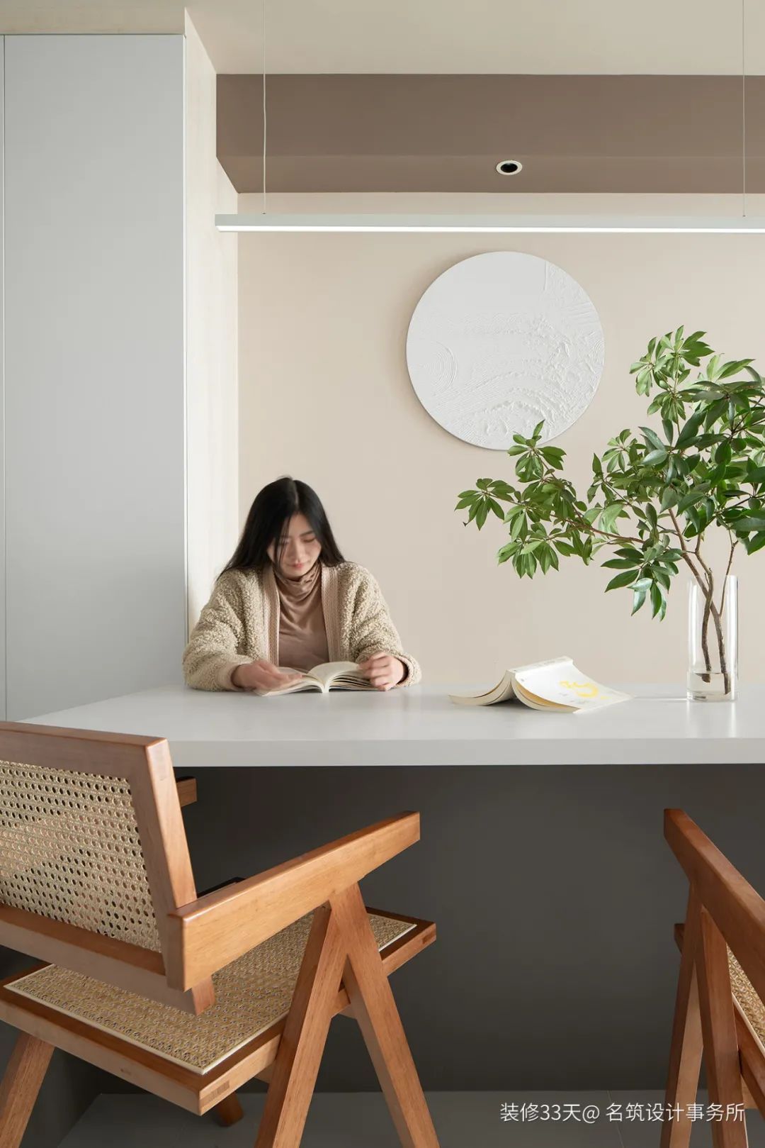 装修设计:102平现代简约奶油色柔美两居