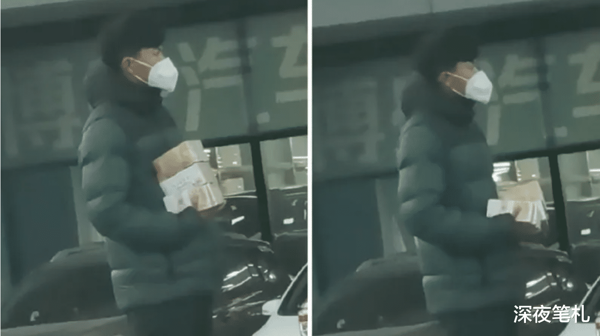 哈尔滨,一单身小伙手拿29万现金站在马路墩子上,想当网红炫富?